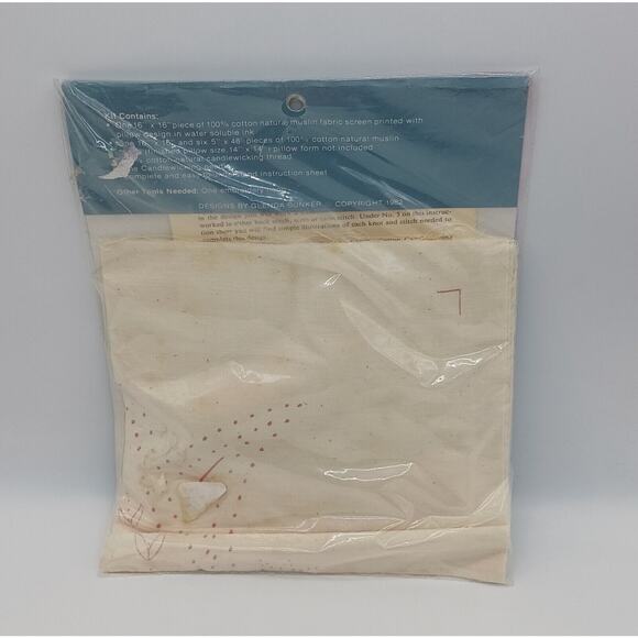 Vintage Candlewicking Tulip Design No 2280 Kit Down On The Farm Originals 1982 - Picture 5 of 10